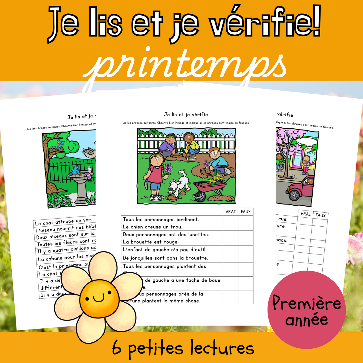 Je lis et je vérifie - Printemps (1re)