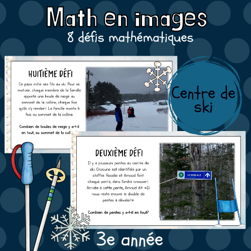 Maths par l'image - Centre de ski (3e)