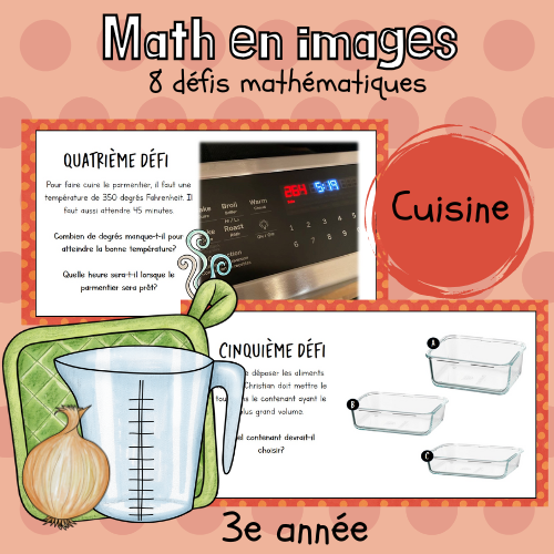 Maths par l'image - En cuisine (3e)