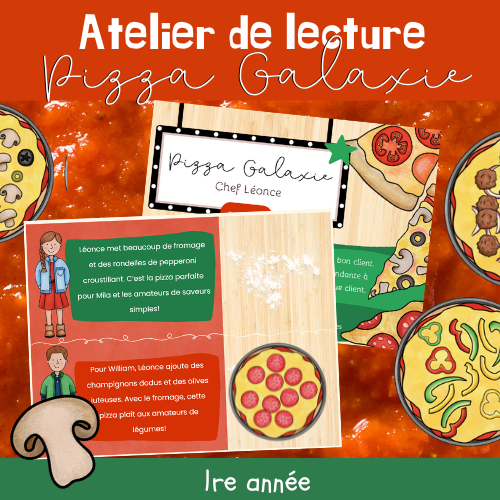 Atelier de lecture - Pizza Galaxie (1re)