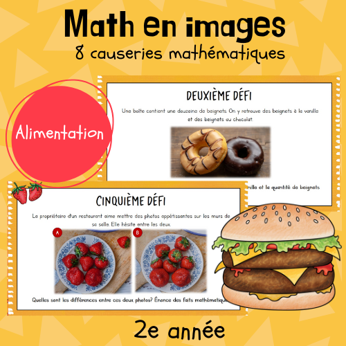 Maths par l'image (causerie) - Alimentation (2e)