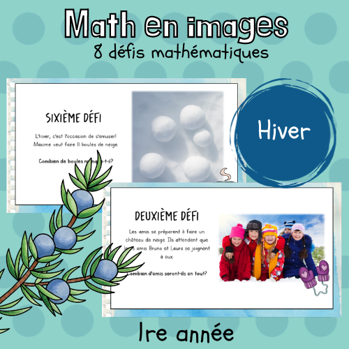 Maths par l'image - Hiver (1re)