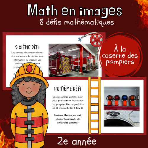 Maths par l'image - La caserne de pompiers (2e)