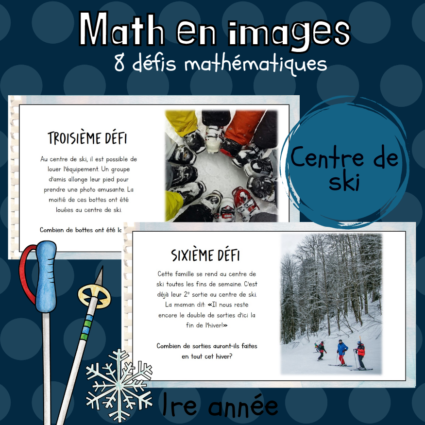Maths par l'image - Centre de ski (1re)