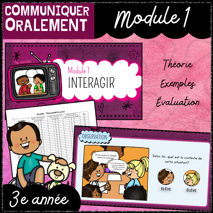 Communiquer oralement - Module 1 (3e)
