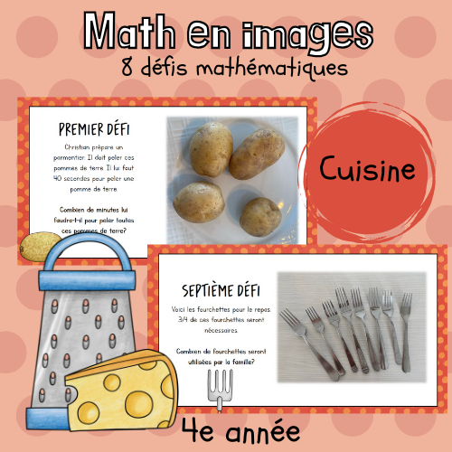 Maths par l'image - En cuisine (4e)