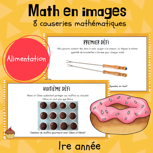 Maths par l'image (causerie) - Alimentation (1re)