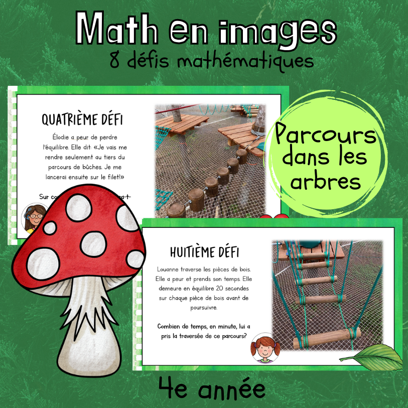 Maths par l'image - Parcours en forêt (4e)