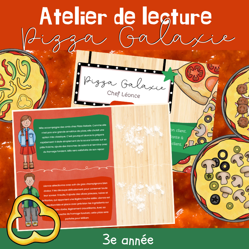 Atelier de lecture - Pizza Galaxie (3e)