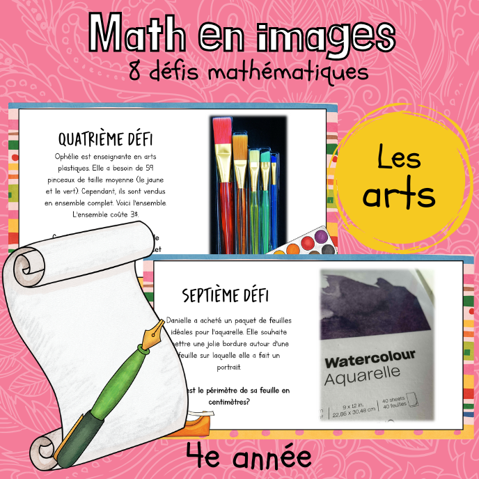 Maths par l'image - Les arts (4e)