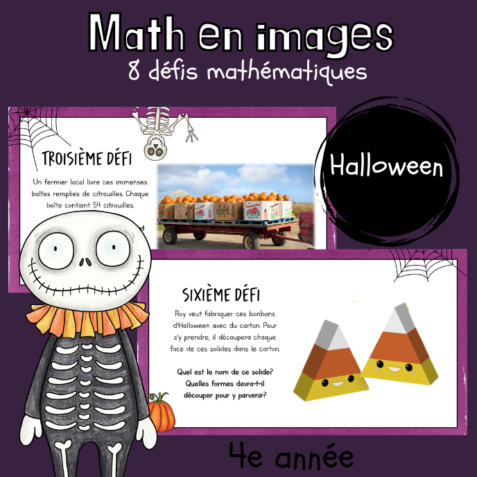 Maths par l'image - Halloween (4e)