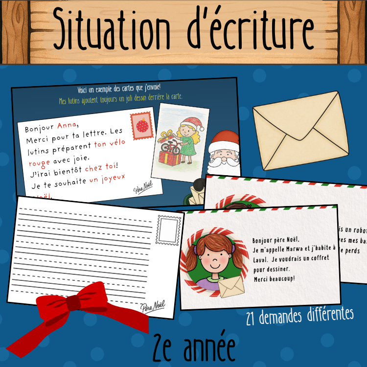 Situation d'écriture - Les lettres oubliées! (2e) – Créations Carotine