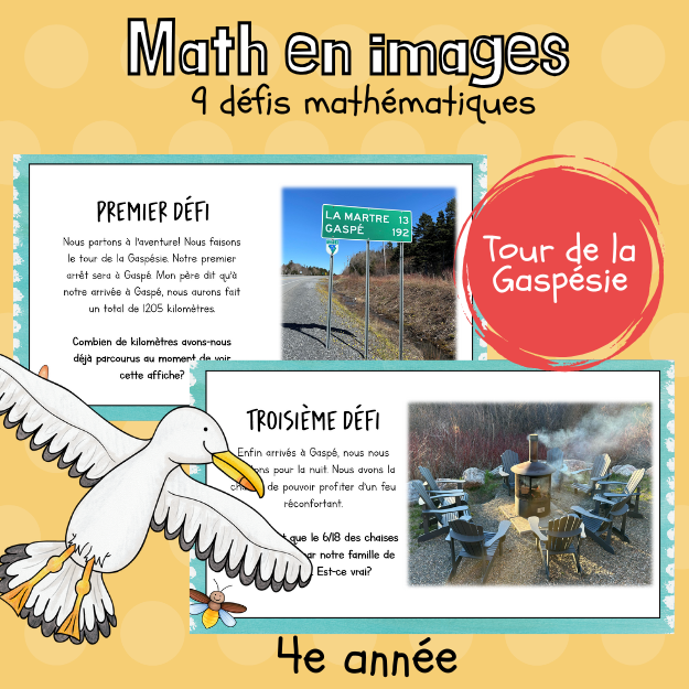 Maths par l'image - Tour de la Gaspésie (4e)