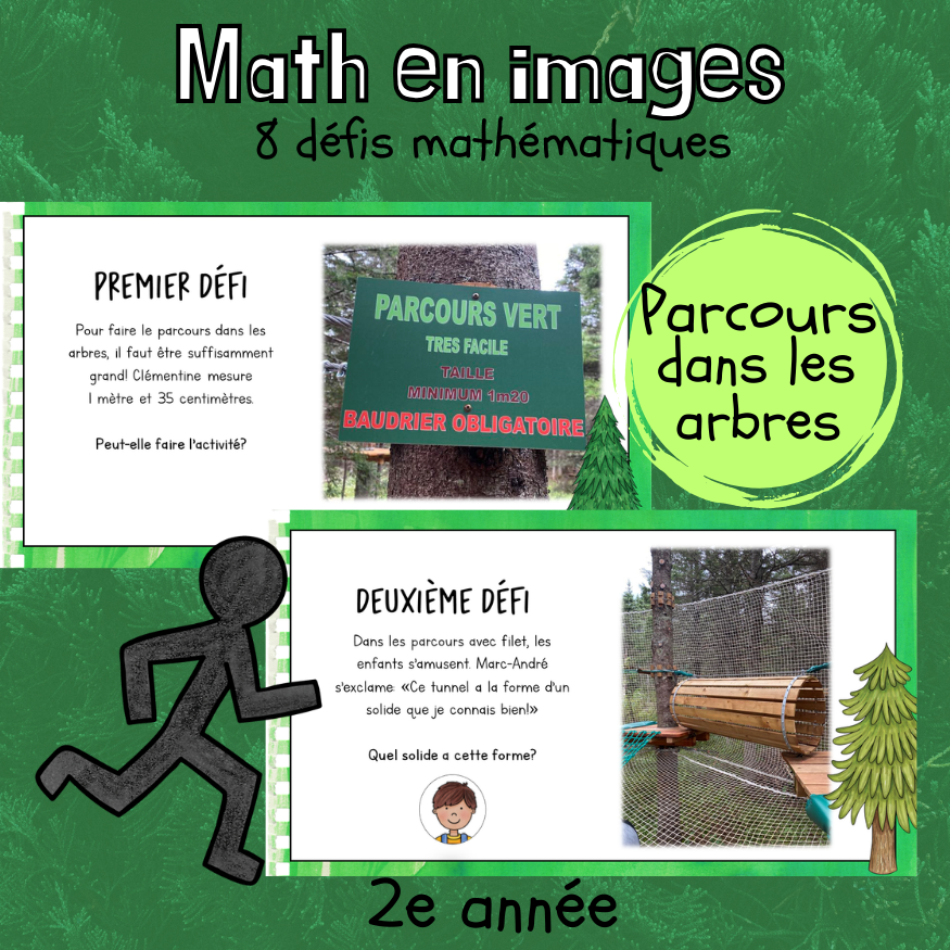 Maths par l'image - Parcours en forêt (2e)