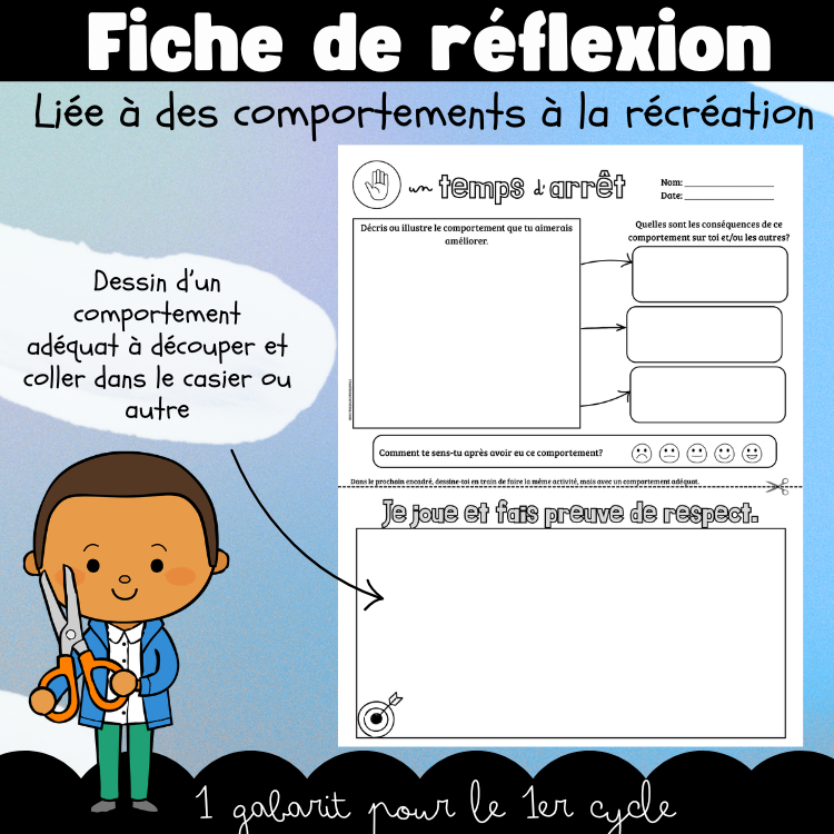 Fiche de réflexion - Récréation