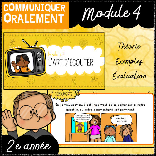 Communiquer oralement - Module 4 (2e)