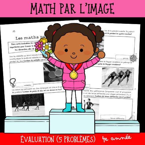 Évaluation - Maths par l'image - Jeux d'hiver (4e)