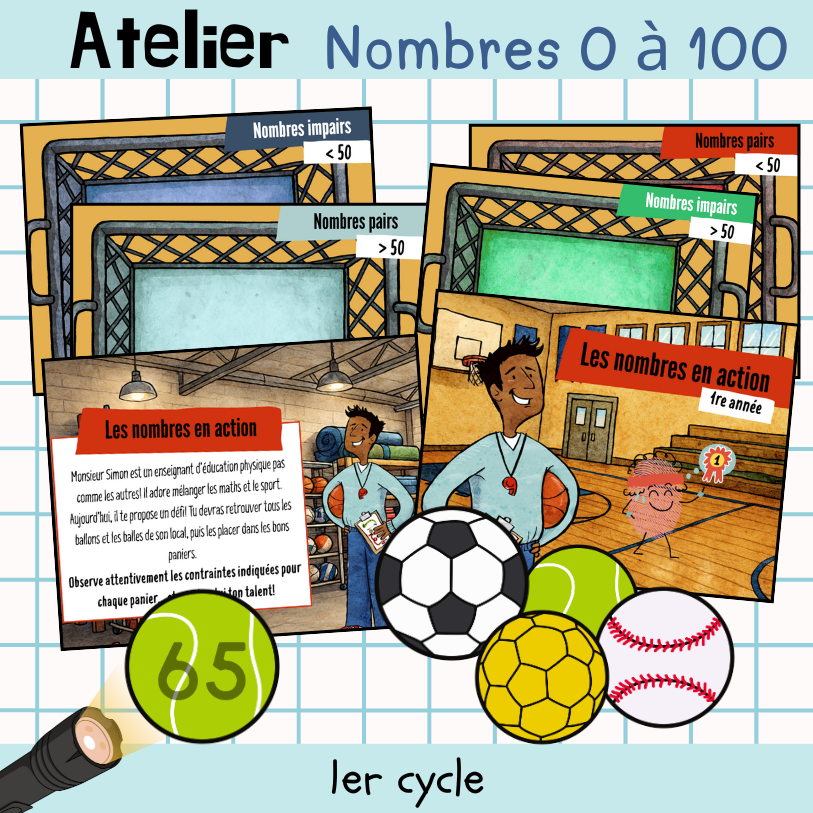 Atelier - Les nombres en action (0 à 100) – Créations Carotine