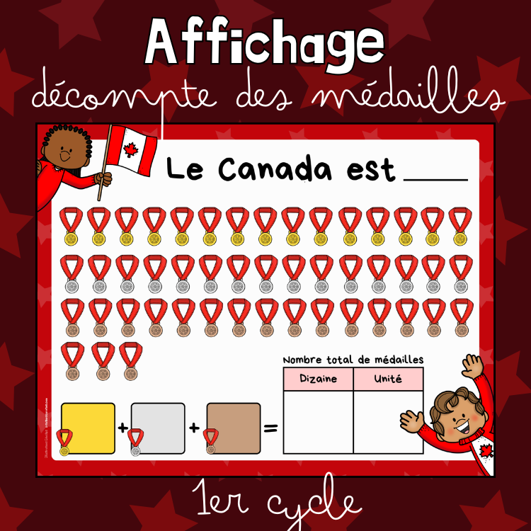 Affichage- Décompte des médailles