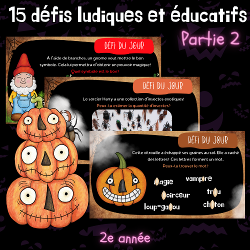 15 défis d'octobre - Partie 2 (2e)
