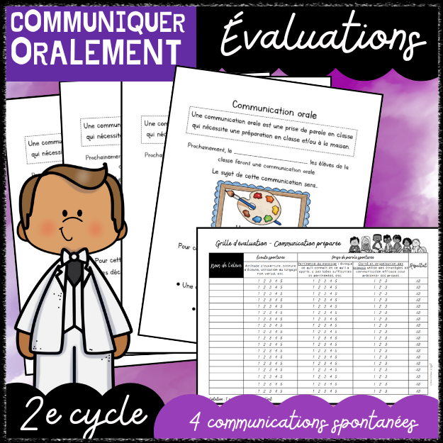 4 propositions de communications orales préparées (2e cycle)