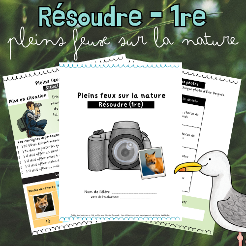 Situation-problème - Pleins feux sur la nature (1re)