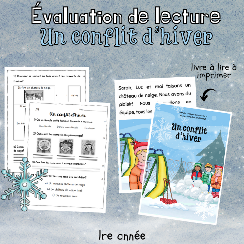 Évaluation de lecture - Un conflit d'hiver (1re)