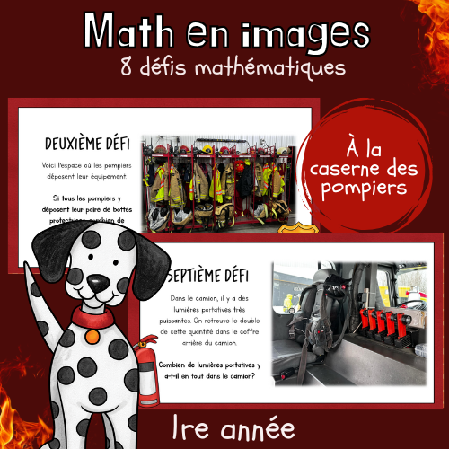 Maths par l'image - La caserne de pompiers (1re)