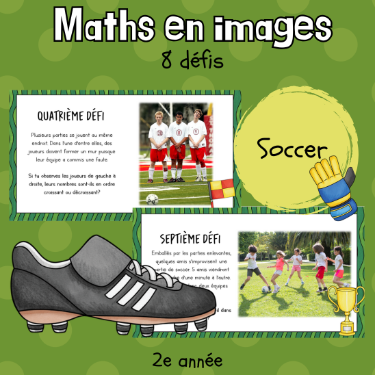 Maths par l'image - Le soccer (2e)