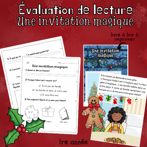 Évaluation lecture - Une invitation magique (1re)