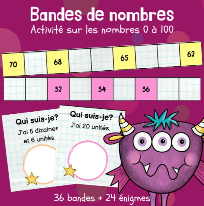 Atelier - Les bandes de nombres