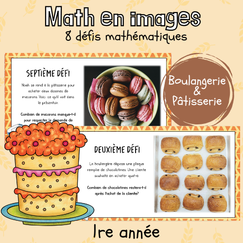 Maths par l'image - Boulangerie et pâtisserie (1re)