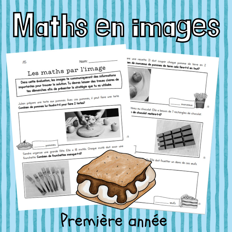 Évaluation - Maths par l'image - Alimentation (1re)