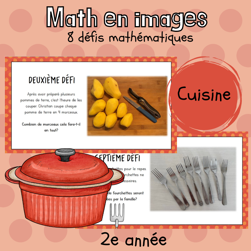 Maths par l'image - En cuisine (2e)