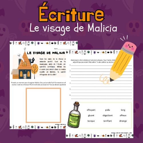 Situation d'écriture - Le visage de Malicia (2e, 3e)