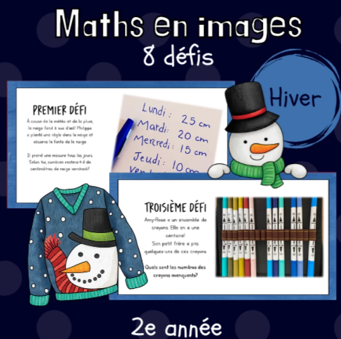 Maths par l'image - Hiver (2e)