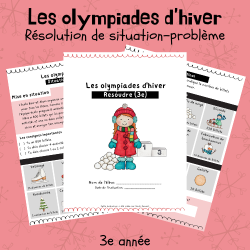 Situation-problème - Les olympiades d'hiver (3e)