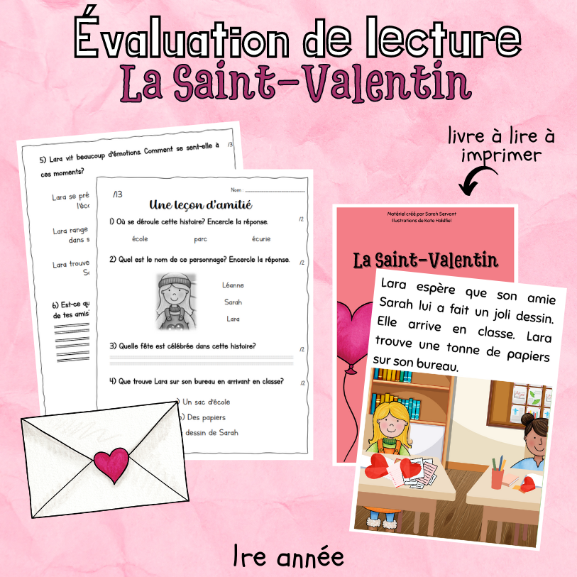 Évaluation de lecture - Une leçon d'amitié (1re)