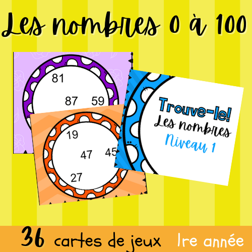 Atelier - Trouve-le! Nombres de 0 à 100