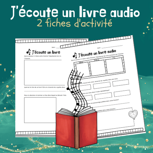 Écoute d'un livre - fiche d'activité