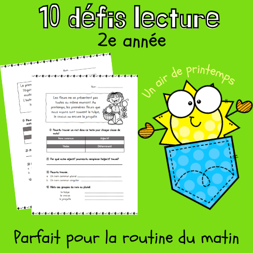 Lecture au quotidien - Printemps (2e)