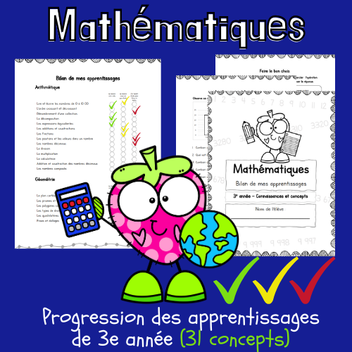Révision - Mathématiques, Progression des élèves (3e)