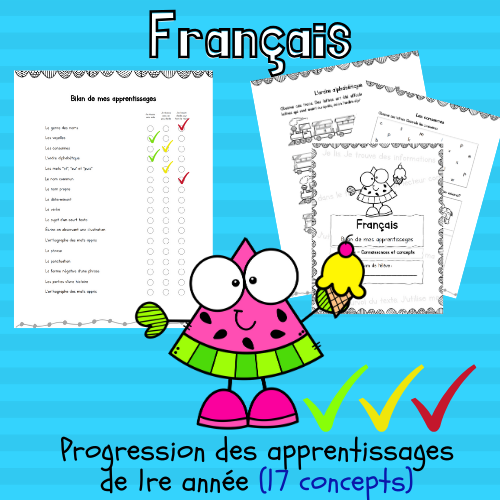 Révision - Français, Progression des élèves (1re)