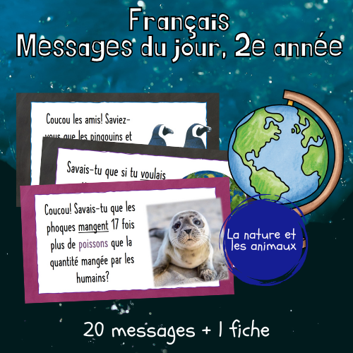 20 messages du jour - Les animaux