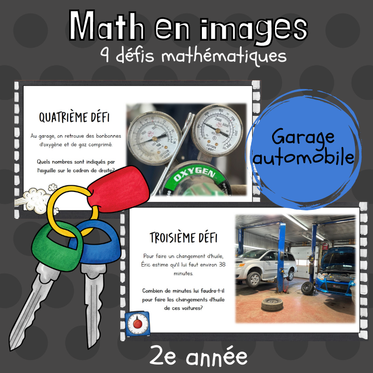 Maths par l'image - Garage automobile (2e)