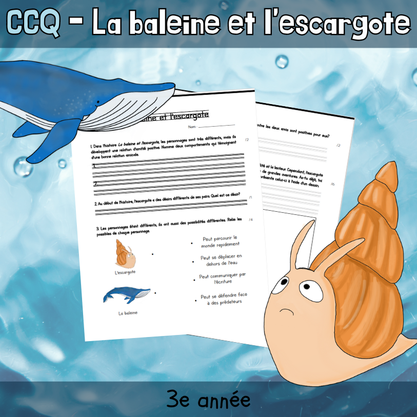 CCQ - La baleine et l'escargote (3e)