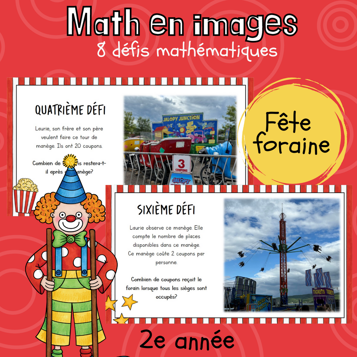 Maths par l'image - Fête foraine (2e)