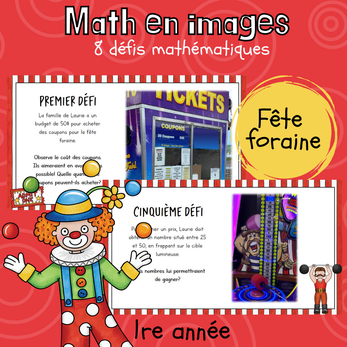Maths par l'image - Fête foraine (1re)
