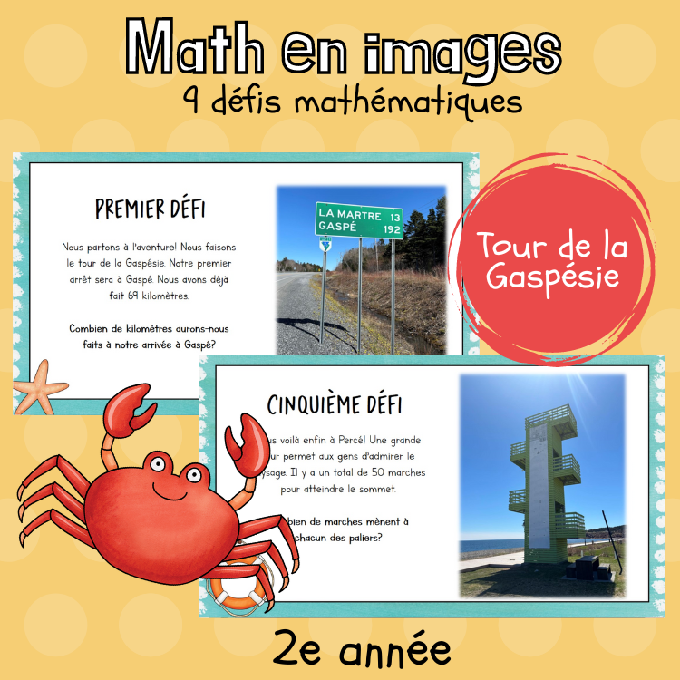 Maths par l'image - Tour de la Gaspésie (2e)