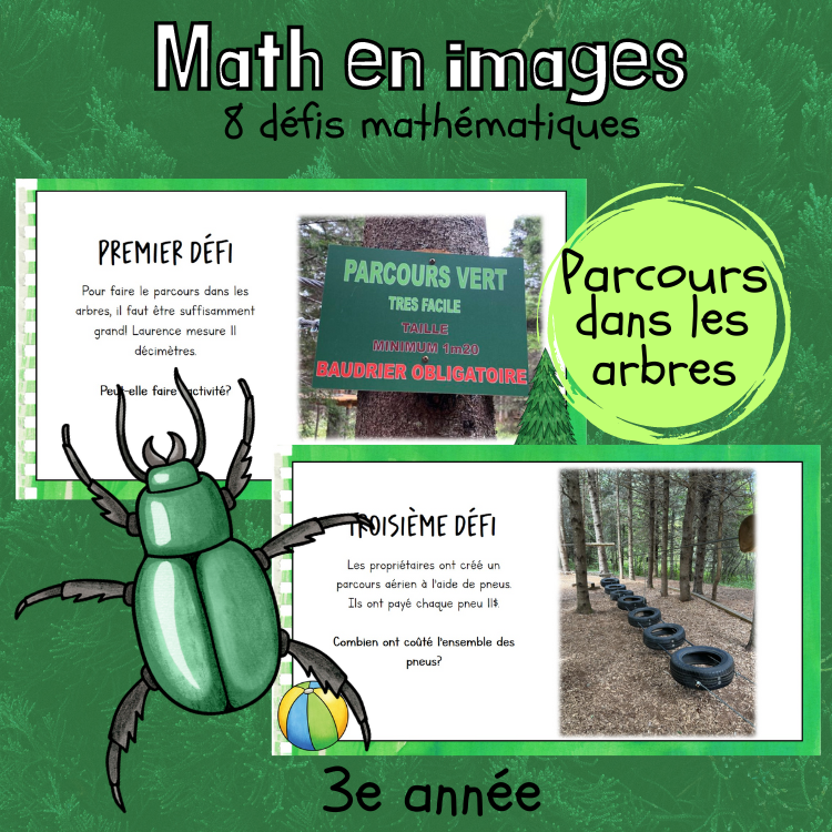 Maths par l'image - Parcours en forêt (3e)